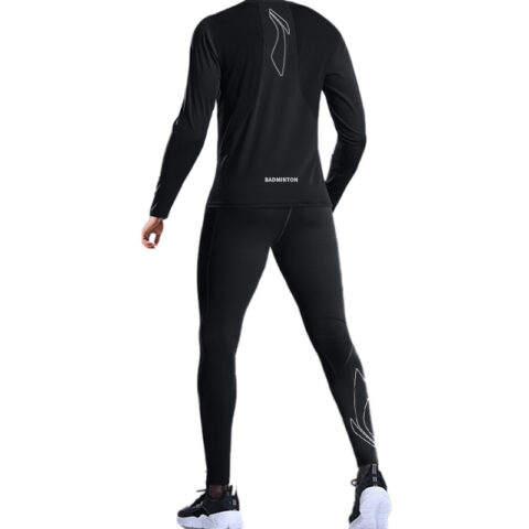Li Ning Fitness Sets Men’s Crew Neck Moderate