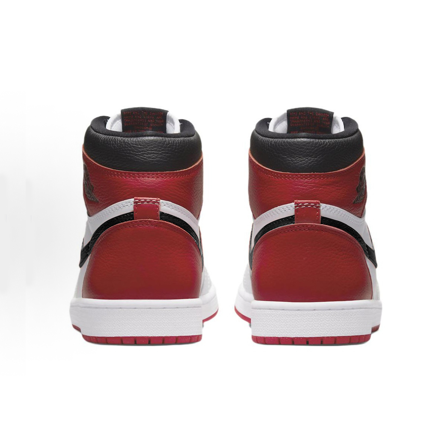 Jordan Air Jordan 1 Cushioning, Wear Resistant High top Vintage Basketball Shoes Unisex Black White Red