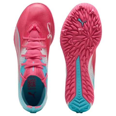PUMA ULTRA 6 Support Soccer Shoes Unisex Pink Blue