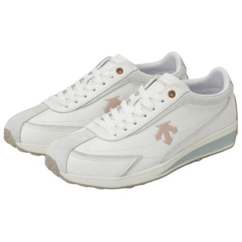 DESCENTE Cron Racer Slip Resistant Abrasion Resistant Low top Running Shoes Unisex White
