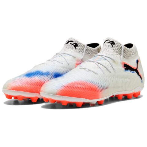 PUMA Future 8 Ultimate Soccer Shoes Unisex White Red