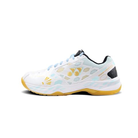 YONEX Power Cushion Abrasion Resistant Cushioning Low top Badminton Shoes Unisex Yellow White
