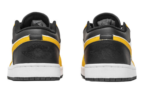 Jordan Air Jordan 1 Cushioning Low top Vintage Basketball Shoes Unisex Yellow White Black