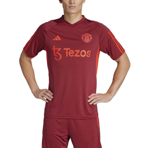 Adidas Manchester United Soccer Jerseys Men’s Dark Red Moderate Straight Fit