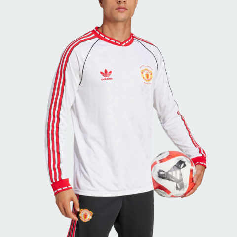 Adidas Originals Manchester UNITED ’91 AWAY JERSEY Soccer Jersey Men’s White/Red