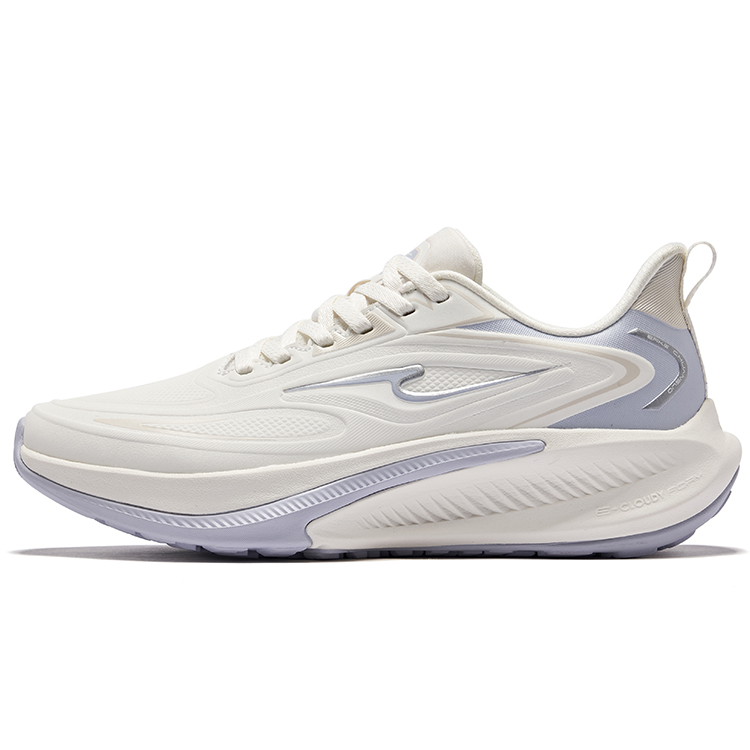 Erke Tissot 4 Running Shoes Women’s Low Top Microcrystal White Smoky Purple