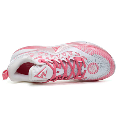 RIGORER Reaves 2 Basketball Shoes Men’s Low Top Zun Ze White/Red Plum Pink