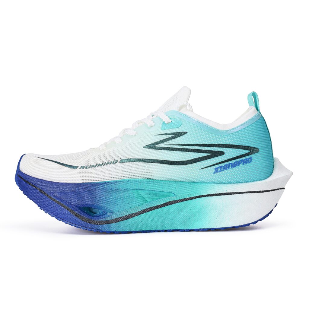 XIANGPAO Low top Genuine Carbon Plate Marathon Training Long Distance Running Shoes Unisex Azure After The Rain