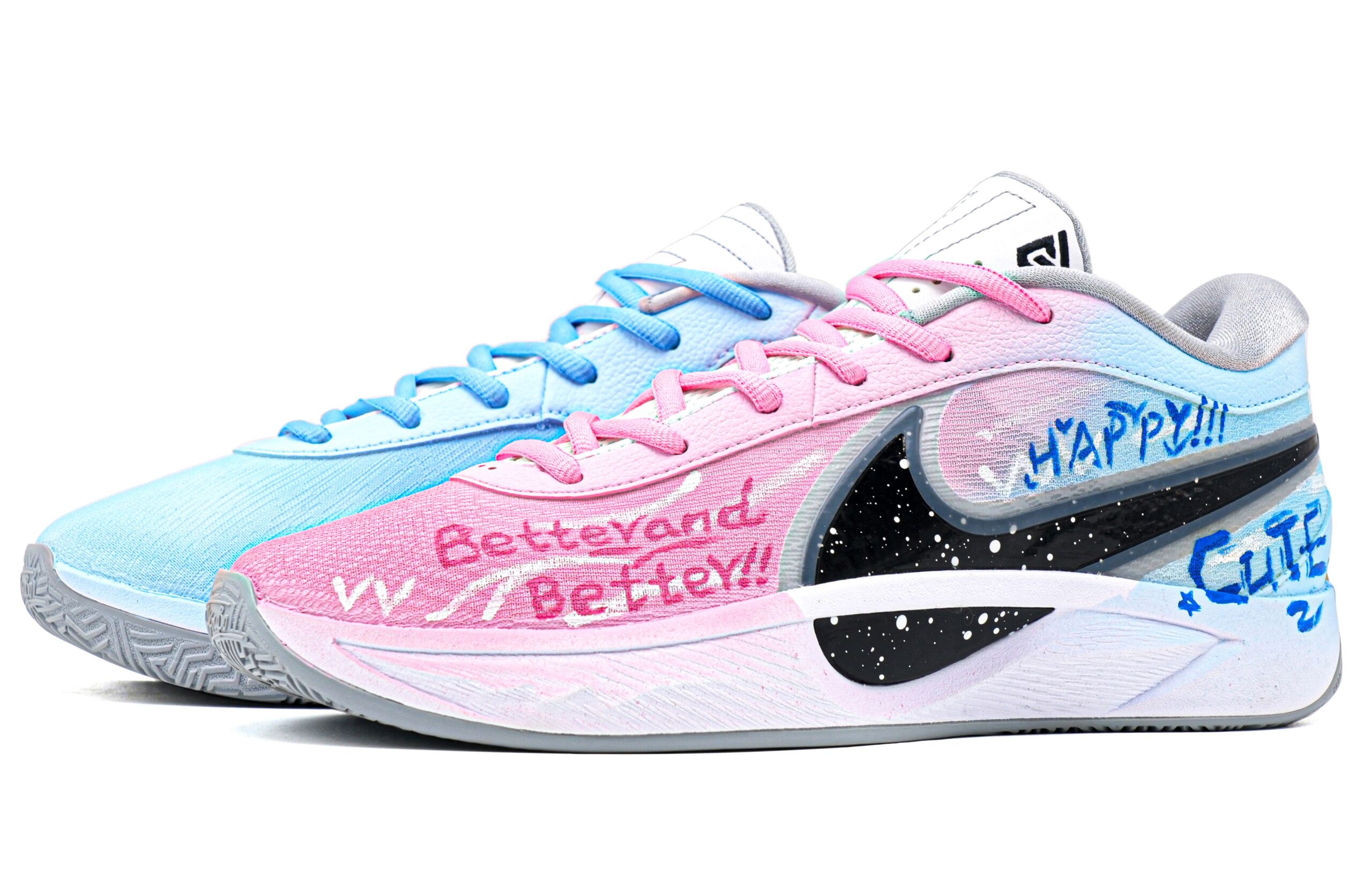 Nike Giannis Freak 6 Super Player Lightweight Anti Slip Low top Basketball Shoes Men’s Blue Pink