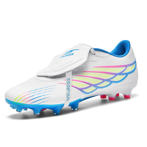 WEJIESS Soft Ground Slip Resistant Abrasion Resistant Slip Resistant Abrasion Resistant Soccer Shoes Unisex