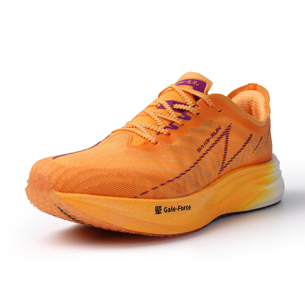 SAIQI Low top Hui Technology Running Shoes Unisex Vibrant Orange Flame