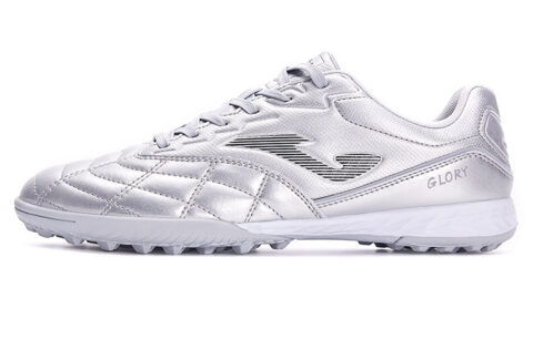 Joma TF Rubber Broken Studs HG Rubber Short Studs Synthetic Leather Abrasion Resistant Soccer Shoes Men’s Silver