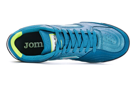 Joma Synthetic Leather Cushioning Rebound Indoor Soccer Shoes Men’s Blue Green