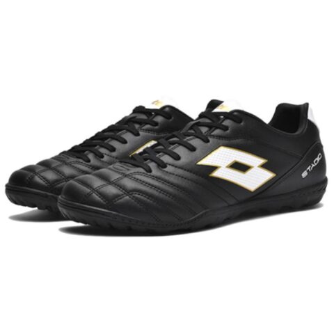 LOTTO SOLISTA Slip Resistant Abrasion Resistant Soccer Shoes Men’s Black