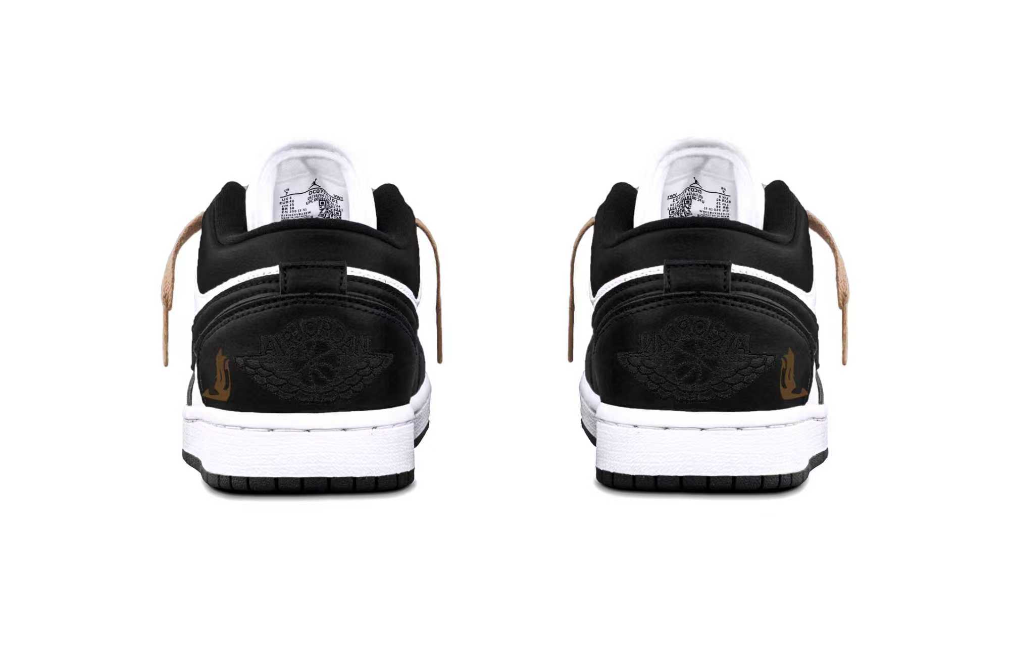 Jordan Air Jordan 1 Brown Tone AJ Cushioning, Wear Resistant Low top Vintage Basketball Shoes Unisex