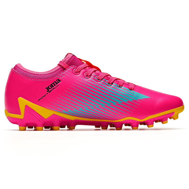 Joma MG Multi Ground Synthetic Leather Soccer Shoes Men’s Pink Blue
