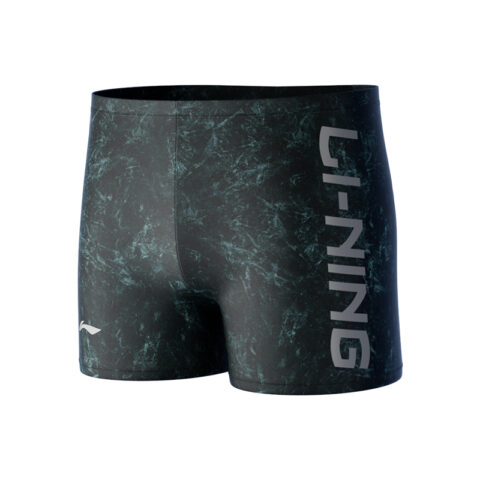 Li Ning Swimming Shorts Men's Moderate Square Leg Swim Trunks