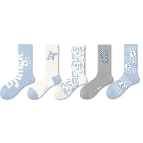 DJUNGLE Crew Socks Unisex 5 Pack