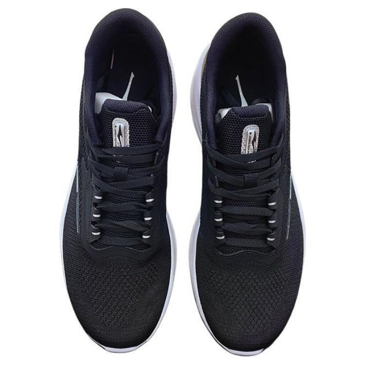 Erke Comfortable And Trendy Slip Resistant Abrasion Resistant Low top Casual Running Shoes Men’s Black Silver