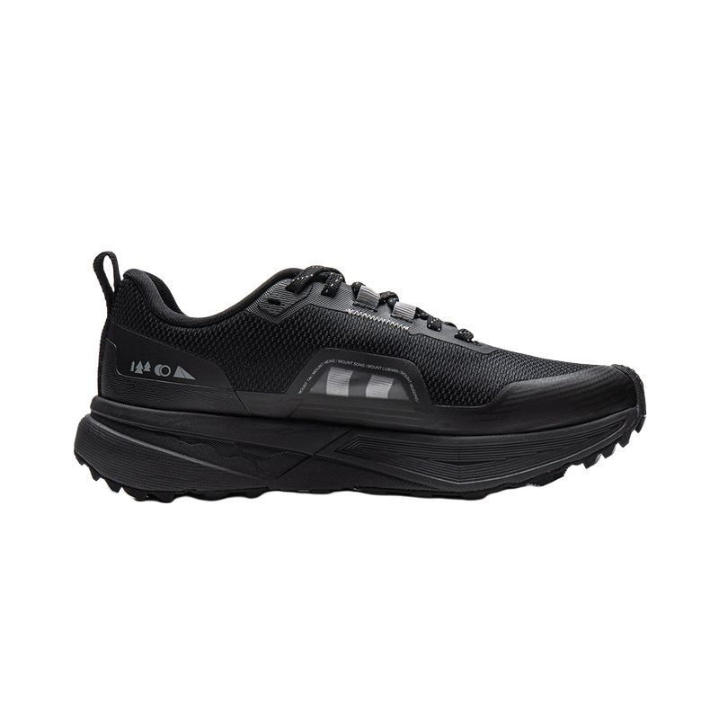 Li Ning Outdoor CF Tracing, Inter Industry Cushioning Abrasion Resistant Rebound Low top Hiking Shoes Unisex Black