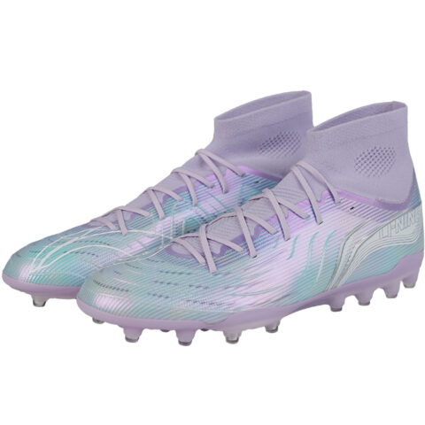 Li Ning TF Turf Artificial Turf TPU Cushioning Slip Resistant Coverage Soccer Shoes Men’s Blue Purple
