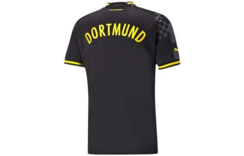 PUMA Retro Soccer Jerseys Borussia Dortmund Away Fan Version Men’s Black