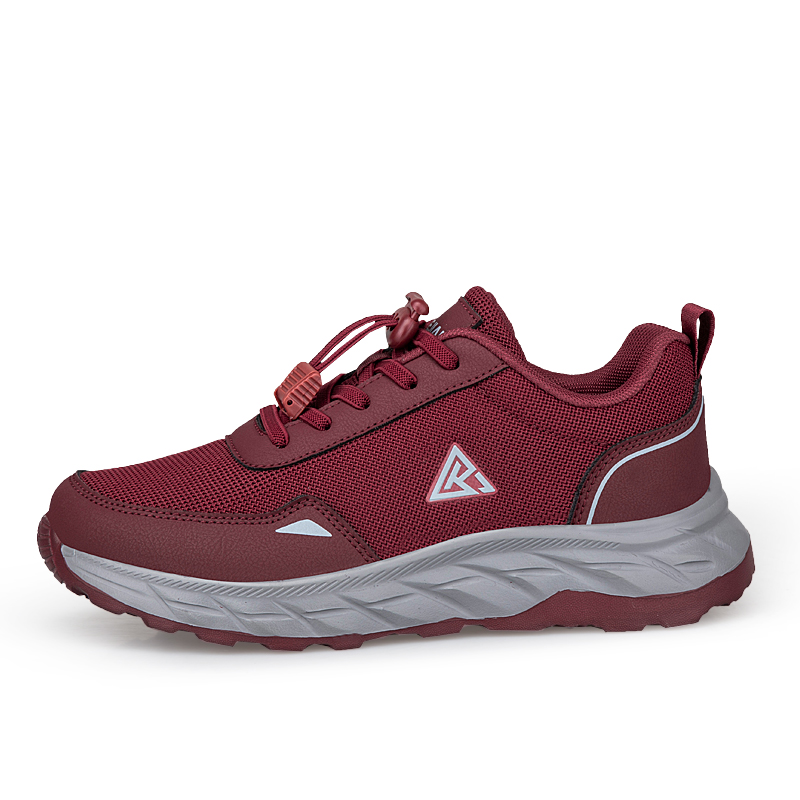 KANGLEJIAN Slip Resistant, Abrasion Resistant, Breathable Low top Casual Shoes Women's Maroon