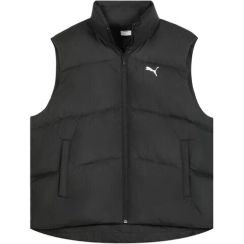 PUMA RELAXED Down Vests Unisex Black Stand Collar Moderate Other