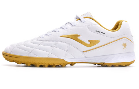 Joma Liga T1 Tf Turf Non slip Lightweight Soccer Shoes Men's White Gold