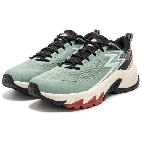 361° Cushioning Abrasion Resistant Cushioning, Wear Resistant Low top Trail Running Shoes Men’s Green Red Black