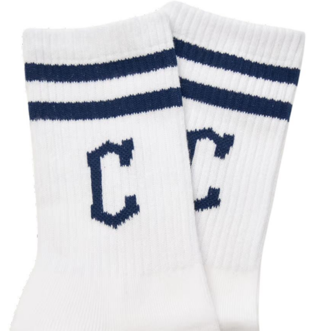 MLB Cleveland Indians Crew Socks Unisex 1 Pack Ecru