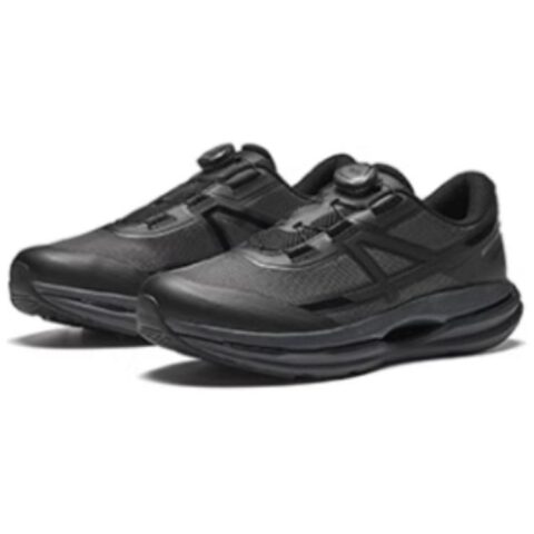 Anta All weather Cushioning Slip Resistant Abrasion Resistant Low top Casual Running Shoes Men’s Gray Black