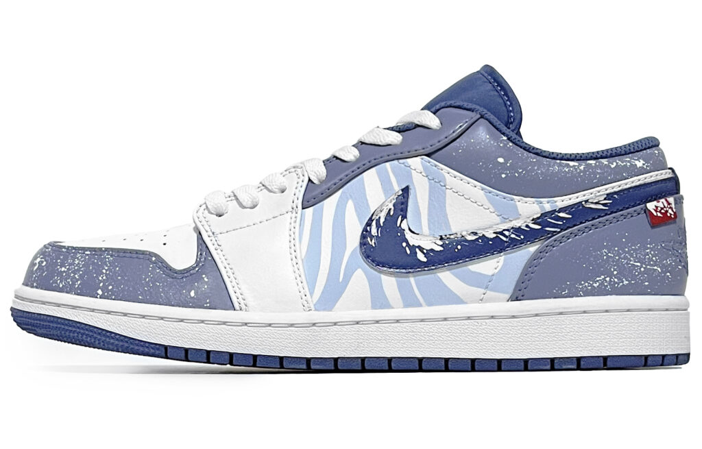 Jordan Air Jordan 1 Low top Vintage Basketball Shoes Men’s White Blue