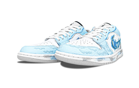 Jordan Air Jordan 1 Low top Vintage Basketball Shoes Men’s Glacier Blue