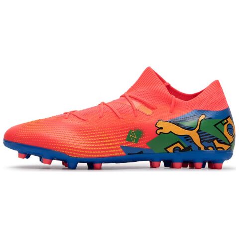 PUMA FUTURE 7 MG Multi Ground Soccer Shoes Men’s Orange Blue