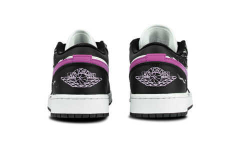 Jordan Air Jordan 1 Abrasion Resistant Abrasion Resistant Low top Vintage Basketball Shoes Unisex Black