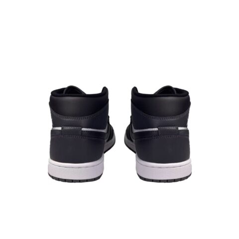 Jordan Air Jordan 1 Mid top Vintage Basketball Shoes Unisex Black White