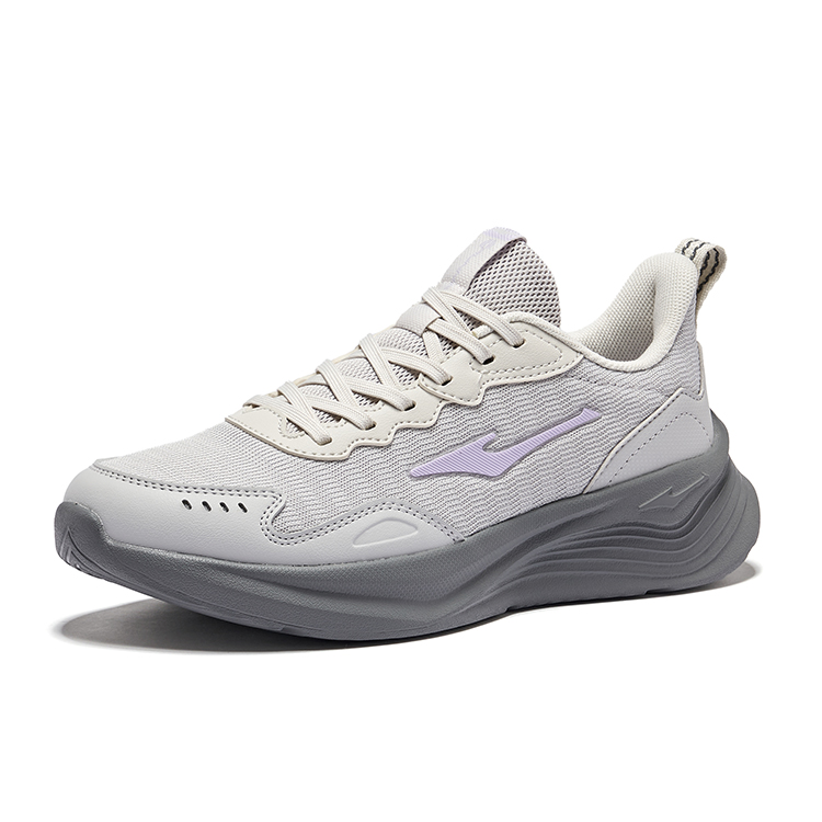 Erke Beling Abrasion Resistant Breathable Low top Running Shoes Women’s Mist Gray Wild Gray