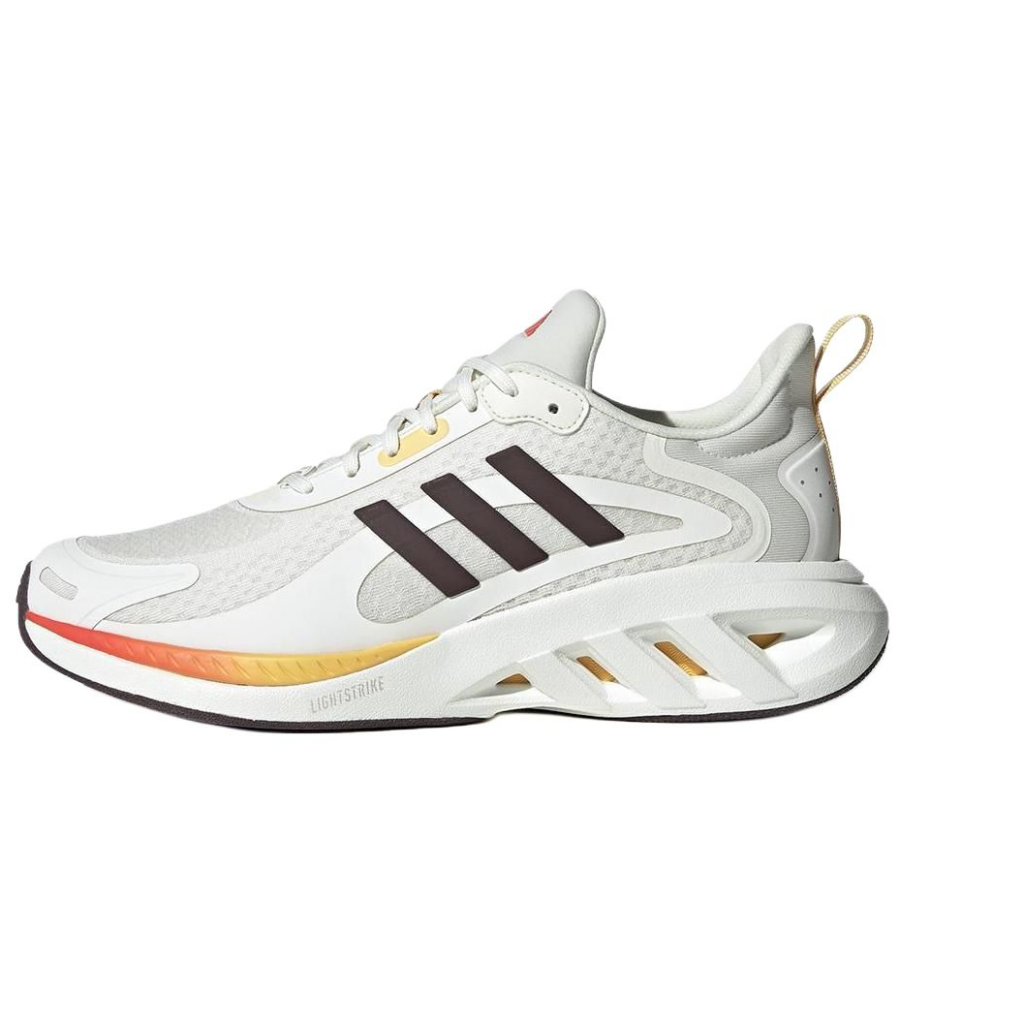 Adidas ALL DAY POWER Cushioning Breathable Cushioning Breathable Running Shoes Unisex White Brown