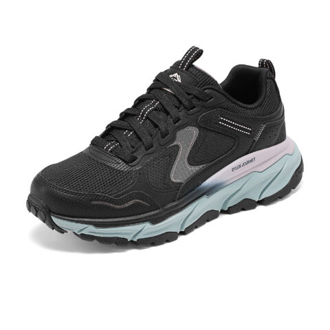 Skechers D’LUX JOURNEY Textile, Synthetic Leather Abrasion Resistant Low top Mountaineering Shoes Women’s Black Green