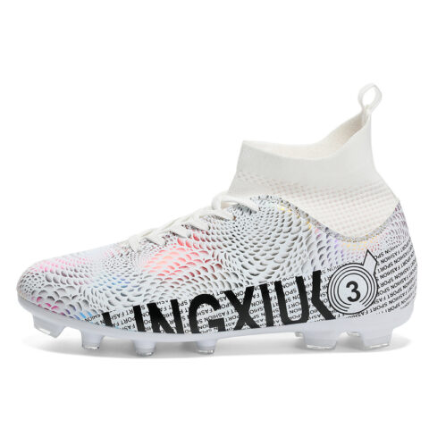 SHUANGDING AG Artificial Ground Artificial Turf Cushioning Slip Resistant Cushioning Slip Resistant Soccer Shoes Unisex