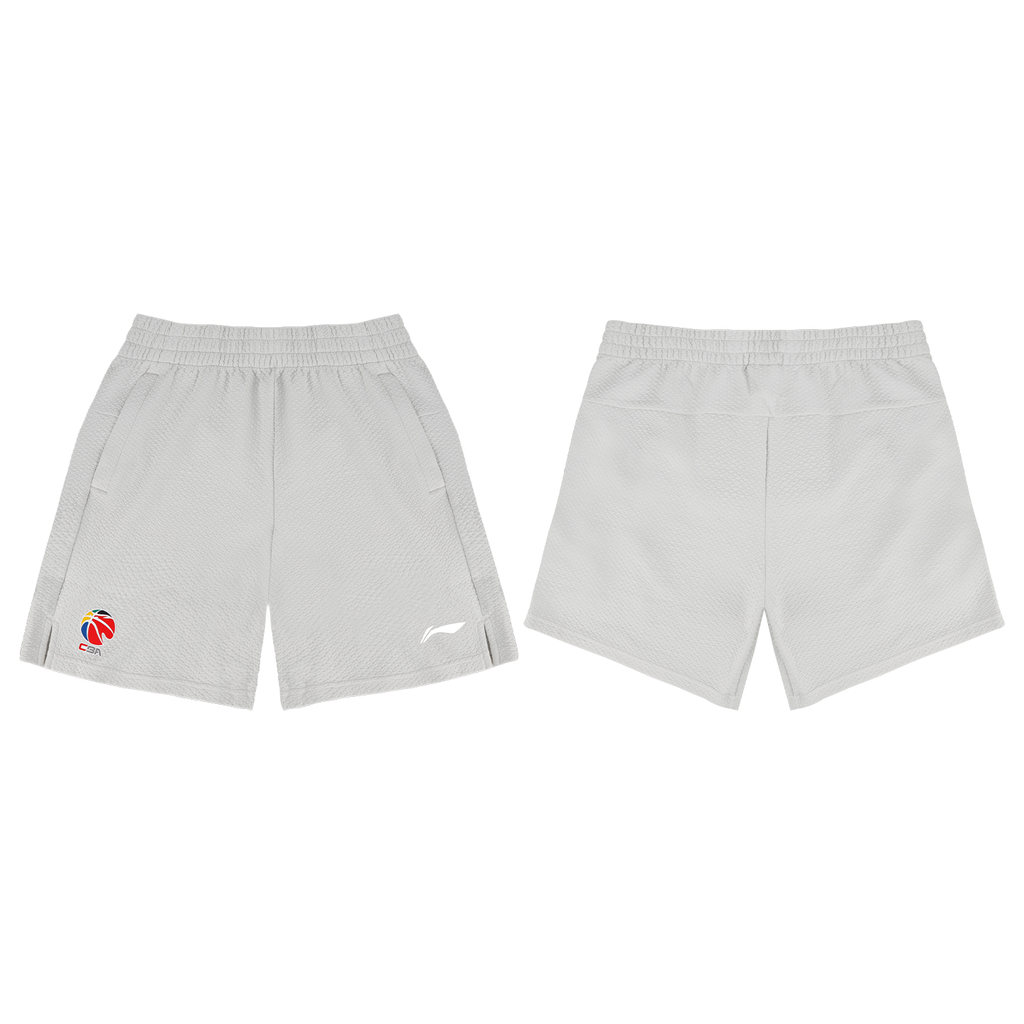Li Ning Sports Shorts Unisex White Birch Gray Moderate