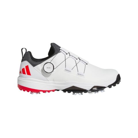 Adidas Power Synthetic Leather Slip Resistant Abrasion Resistant Low top Golf Shoes Men’s White