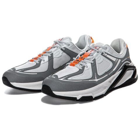 Erke Versatile Abrasion Resistant Breathable Low top Casual Running Shoes Men’s Gray