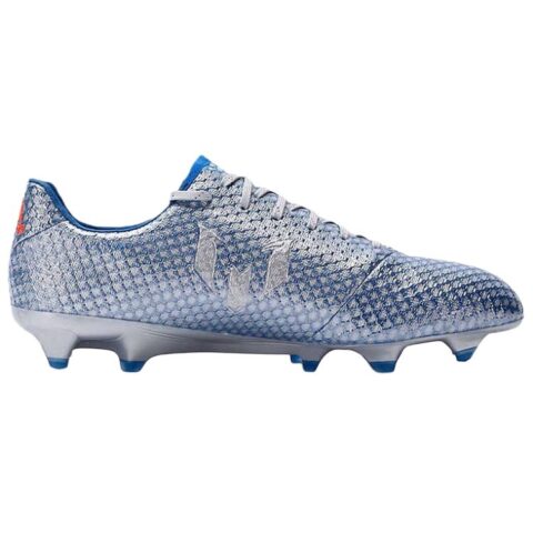 Adidas FG Firm Ground Slip Resistant Abrasion Resistant Soccer Shoes Men’s Silver Blue