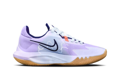 Nike Precision 6 Basketball Shoes Men’s Low Top Purple/White