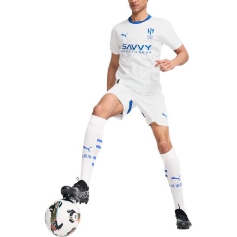 PUMA DRYCELL Al Hilal Saudi F.C. 24/25 Away Replica Jersey Men Soccer Jersey Men’s White Blue Colorway