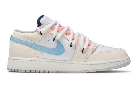 Jordan Air Jordan 1 Love Confession Abrasion Resistant Abrasion Resistant Low top Vintage Basketball Shoes Unisex