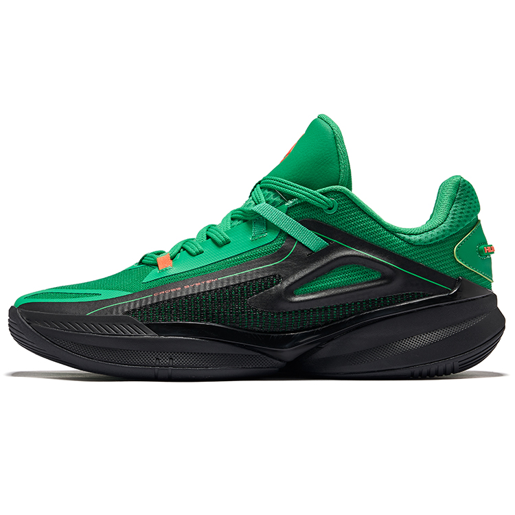 Erke Qianxun TD Cushioning Rebound Anti Rollover Low top Basketball Shoes Men’s Lime Green Jet Black
