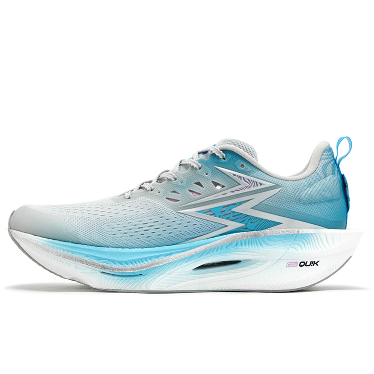 361° Flame 3 ET Jacquard Low top Casual Marathon Racing Running Shoes Unisex Gray Blue